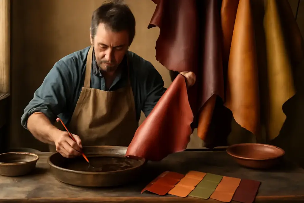 L’arte della tintura della pelle artigianale: le sfumature esclusive che non trovi sul mercato industriale