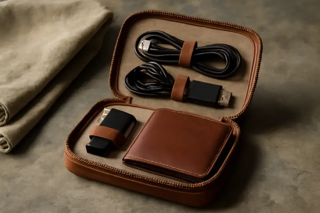 Migliore custodia per accessori in pelle: materiali consigliati contro l’usura quotidiana