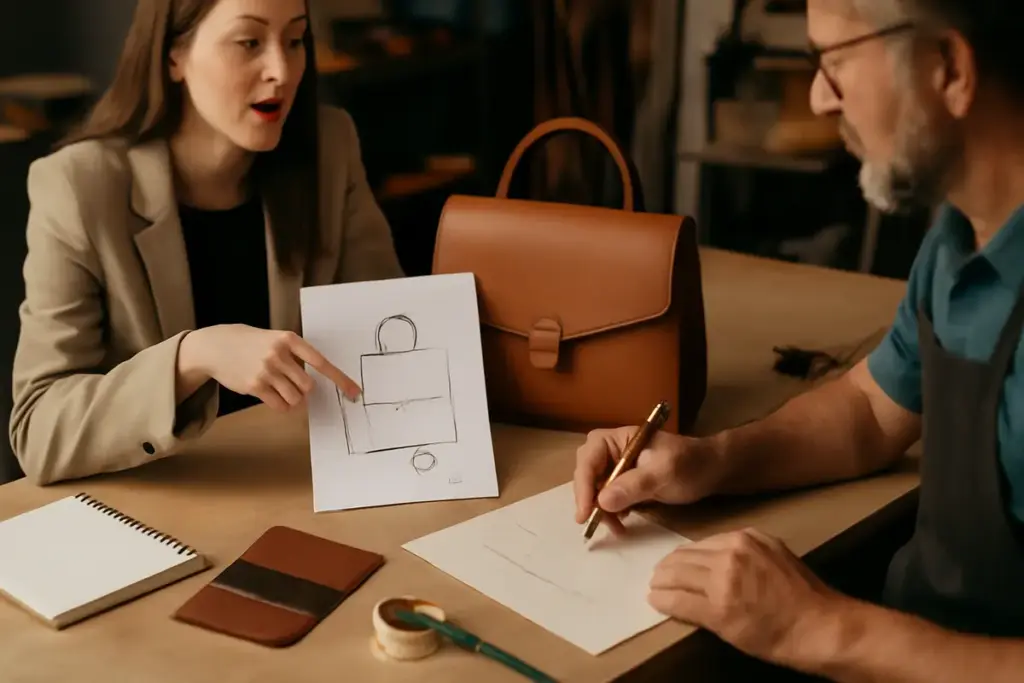 Come richiedere una borsa in pelle personalizzata? I dettagli indispensabili da fornire all’artigiano