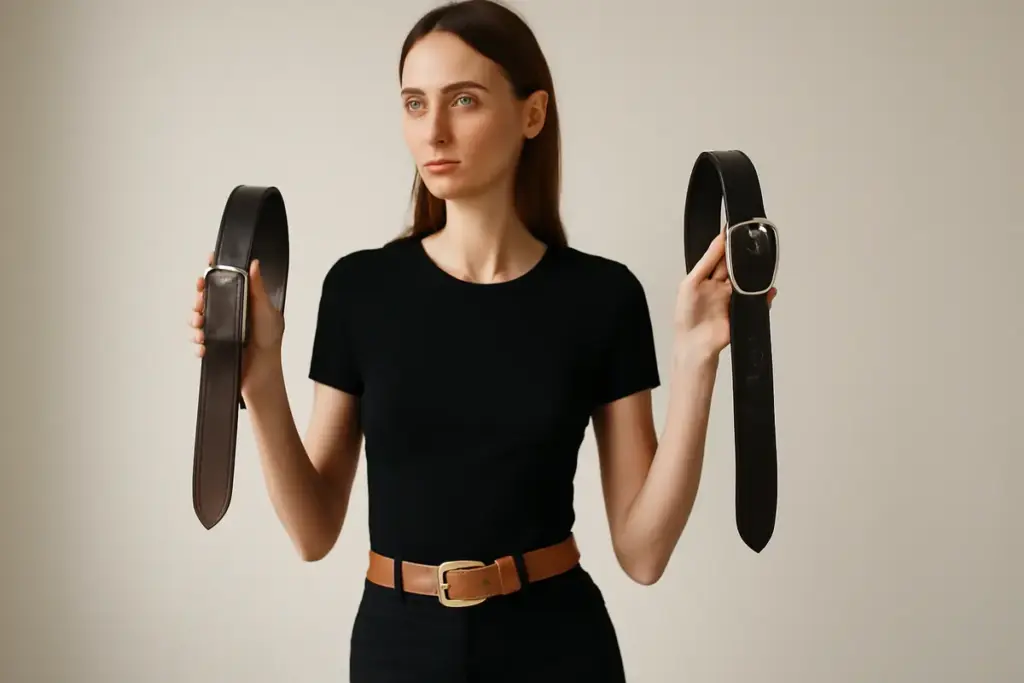 Cinture in pelle artigianale: quale modello meglio valorizza una silhouette moderna