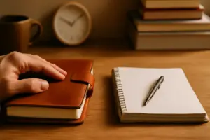 Cosa distingue un copri agenda in pelle artigianale? La differenza che cambia l’esperienza quotidiana