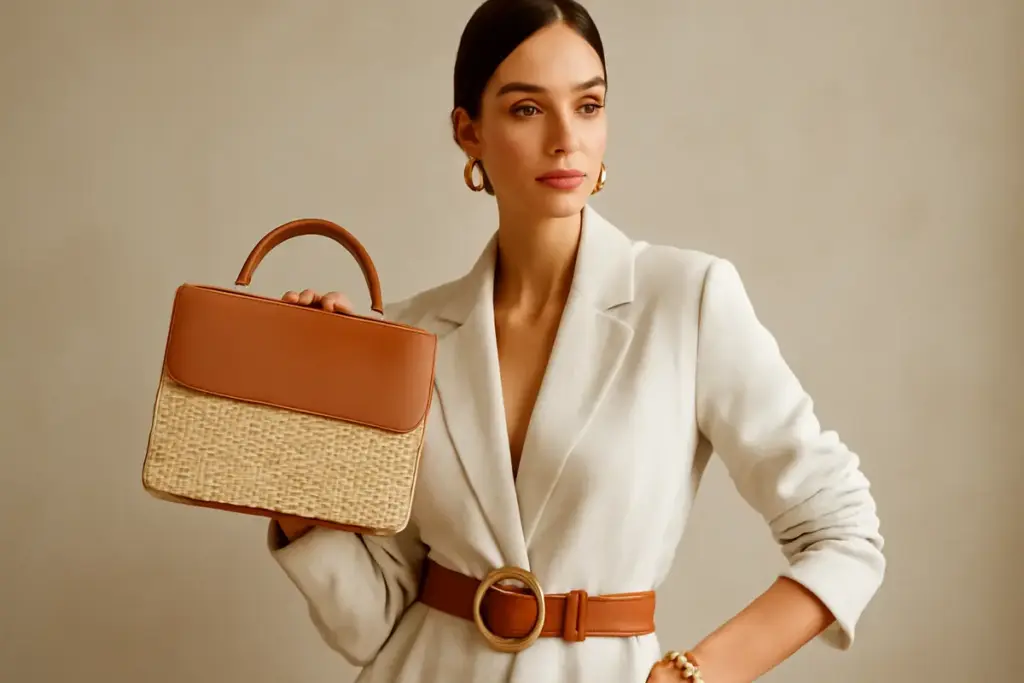 Mixare pelle e tessuti naturali negli accessori è una tendenza? Come ottenere un risultato elegante senza errori