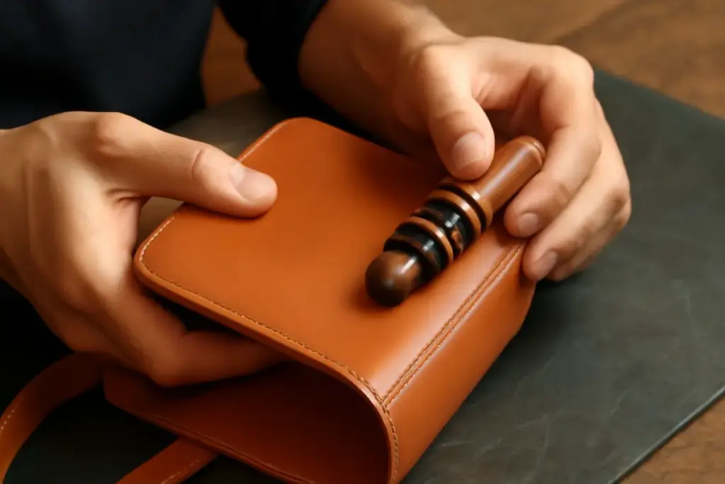 Come si realizzano i bordi tondeggianti negli accessori in pelle? Il dettaglio che migliora comfort e estetica
